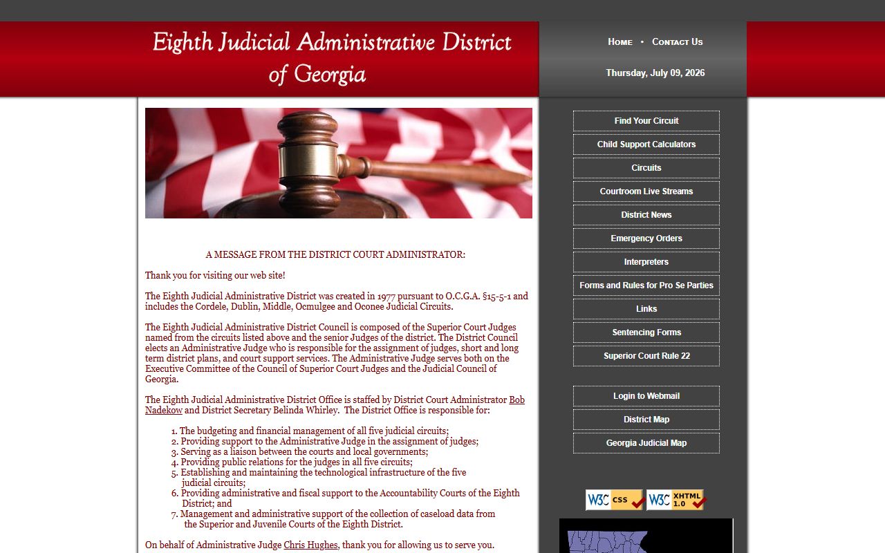 Crisp County Superior Court Eighth Judicial Administrative District records
