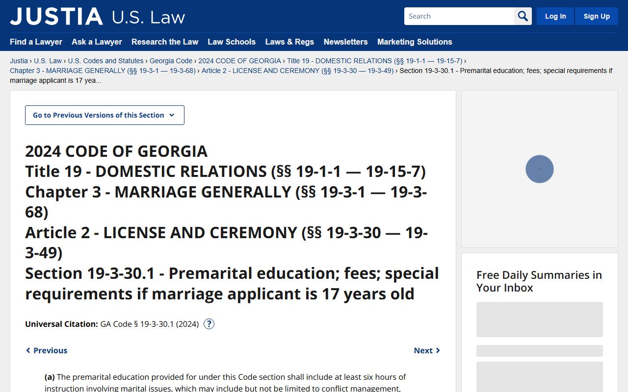 Crisp County marriage records Georgia premarital education fee rule