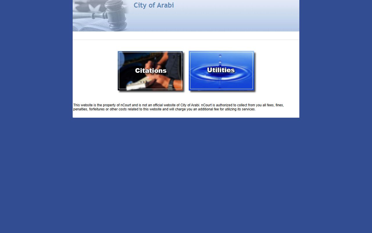 Crisp County traffic court records City of Arabi payment portal